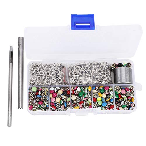 Rebites de latão resistentes e duráveis, rebites DIY, 380 conjunto para decoração e fixação de difer