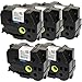 Produktbild 5 x Schriftband TZ-S261/TZe-S261 Schwarz auf Weiß Klebstoff, extra stark (36mm x 8m) kompatibel zu Brother P-Touch