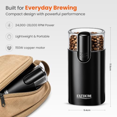 Image of FATHOM Elite Electric Coffee Grinder - 100g Capacity