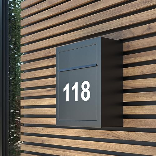 image for OLADOT Reflective Mailbox Numbers Sticker Decal Die Cut Classic Style 