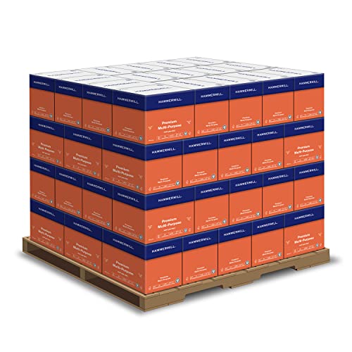 Hammermill Printer Paper, Premium Multipurpose Paper 24 lb, 8.5 x 11-1 Pallet (160,000 Sheets) – 97 Bright, Made in the USA, 105810P