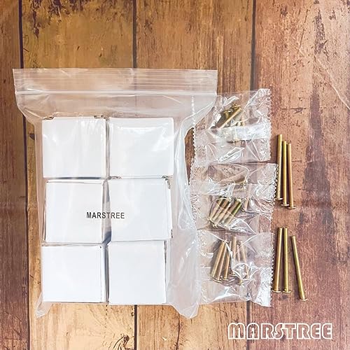 MARSTREE 6 Pack Cabinet Handles White Ceramic Drawer Knobs Starfish Shape Cupboard Dresser Wardrobe Closet Door Knobs Pull Handles Coastal Kitchen Furniture Knobs with Long Short Screws - Image 7