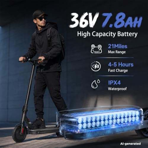Image of Electric Scooters - Electric Scooter Adults, 1200W /1000W /500W Motor, 28 /25 /21 /18 MPH Top Speed, 10'' /8.5'' Tires, 28 /25 /23 /21Miles, APP Control E Scooter for Teens