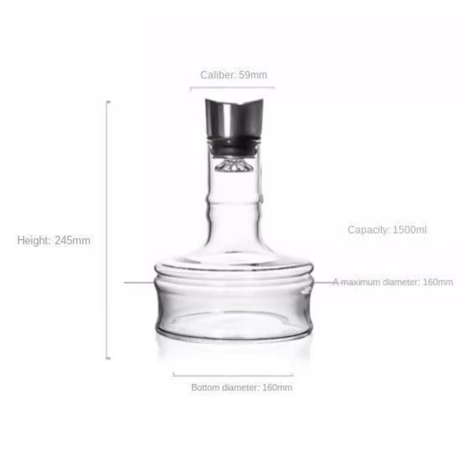 Dekanter Weindekanter Aus Glas Mit Eingebautem Filter, Mundgeblasener Ausgießer Weindekanter