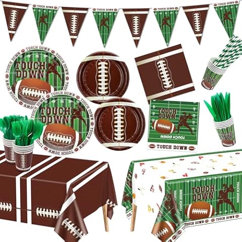 163Pcs Football Party Decorations for Kids Cover