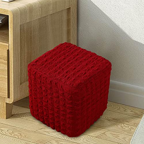 Funda para cojín cuadrado rojo de 25-33 cm ajustable para dormitorio 2