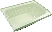 Vista 4 de Lippert P2436RHSPK - Bañera de pergamino de repuesto de 24 x 36 pulgadas con drenaje derecho, acrílico ABS resistente a los arañazos para caravanas