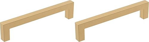 Miniatura 30 de Amerock | Mango de gabinete | Bronce champán | 3 pulgadas (2.992 in) de centro a centro | Monumento | Paquete de 2 | Jaladera de cajón | Asa de