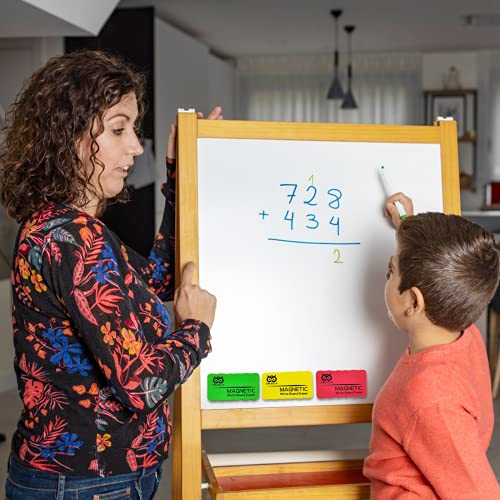 OWLKELA Dry Erase Erasers, Magnetic Whiteboard Erasers 8 Pack, Magnetic Dry Erasers for White Board, White Board Markers Dry Erase, Ideal for Classroom, Home, Office image 3