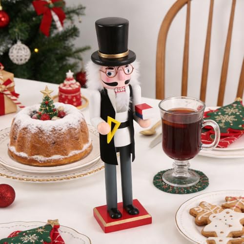 Casse-Noisette Noël Professeur en Bois : Cadeau Idéal École - 6