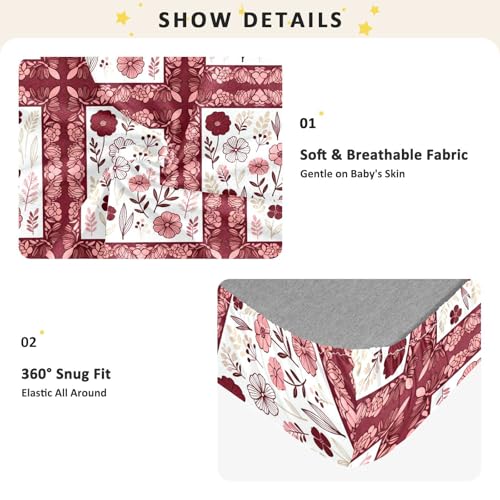 Drap de jeu en mousseline extensible pour lit bébé anti-irritations
