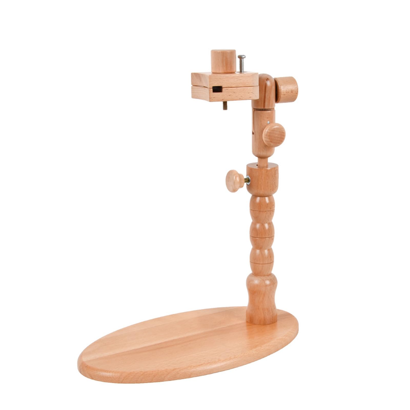 Supporto per telaio da ricamo in legno, altezza regolabile, supporto per telaio da ricamo in legno per principianti