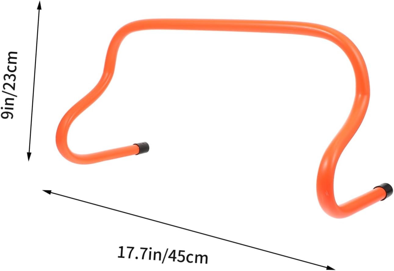 5pcs Football Training Hurdles and Stable Agility Equipment for Outdoor Soccer Practice High Visibility Orange for Training