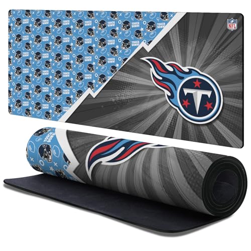 Tapis de souris XL Tennessee Titans de 900x400mm avec surface micro-tressée