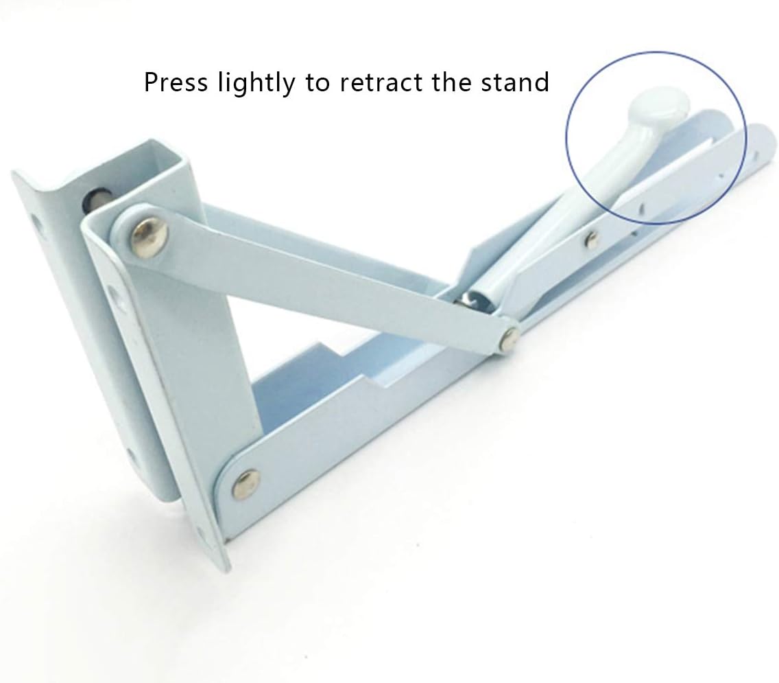 Shelf Brackets,Brackets,Household Simple Type partition Metal Bracket Wall-Mounted Right-Angle Fixed Bracket, Foldable Rack Triangular Bracket(195 * 85 mm)