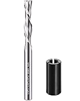 Vista 12 de Spiral Router Bit 1/4 Inch Shank Up Cut Spiral Router Bit 2 Flutes HRC55 Solid Carbide Spiral Milling Tool 1/4 Inch Cutting Diameter 3 inch Extra