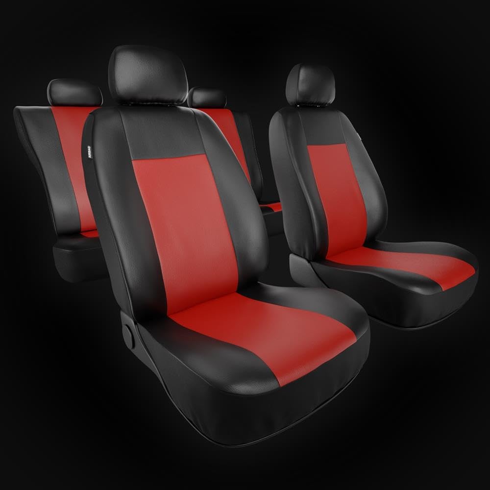 Mossa Fundas Asientos Coche aptas para Citroen C4 I II (2004-2017) CM-RD | Coupé, Hatchback, Berlina