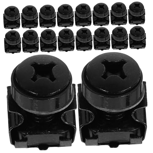 Écrous de cage M6 ultra résistants en acier carbone noir pour rack serveur de données