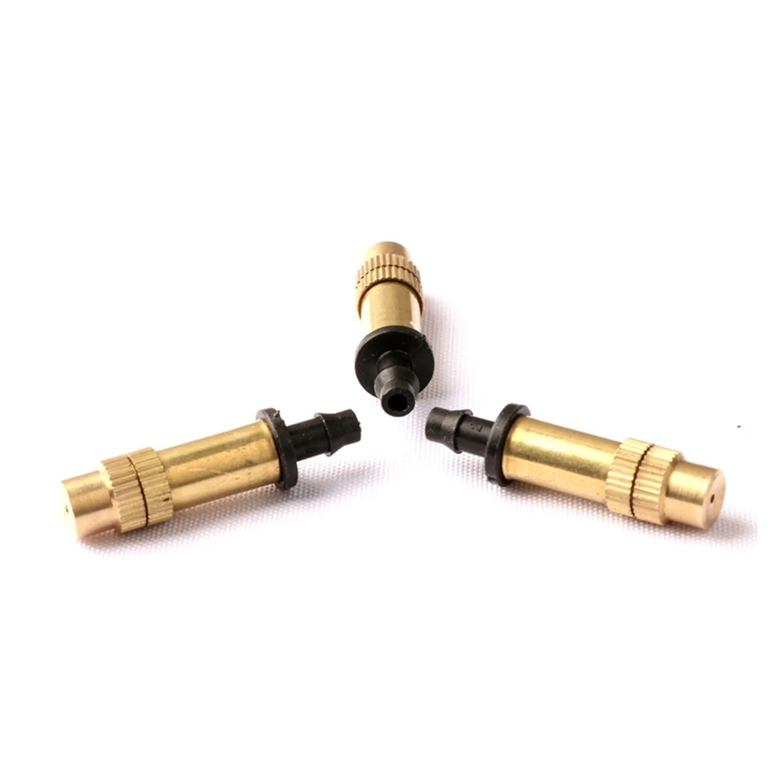 QWZTAEOZA Adjustable Brass Sprinkler for Garden, Greenhouse Sprinkling Irrigation Sprayer, Nozzle Fittings, 360 Degree, 4mm, 7mm, 6Pcs