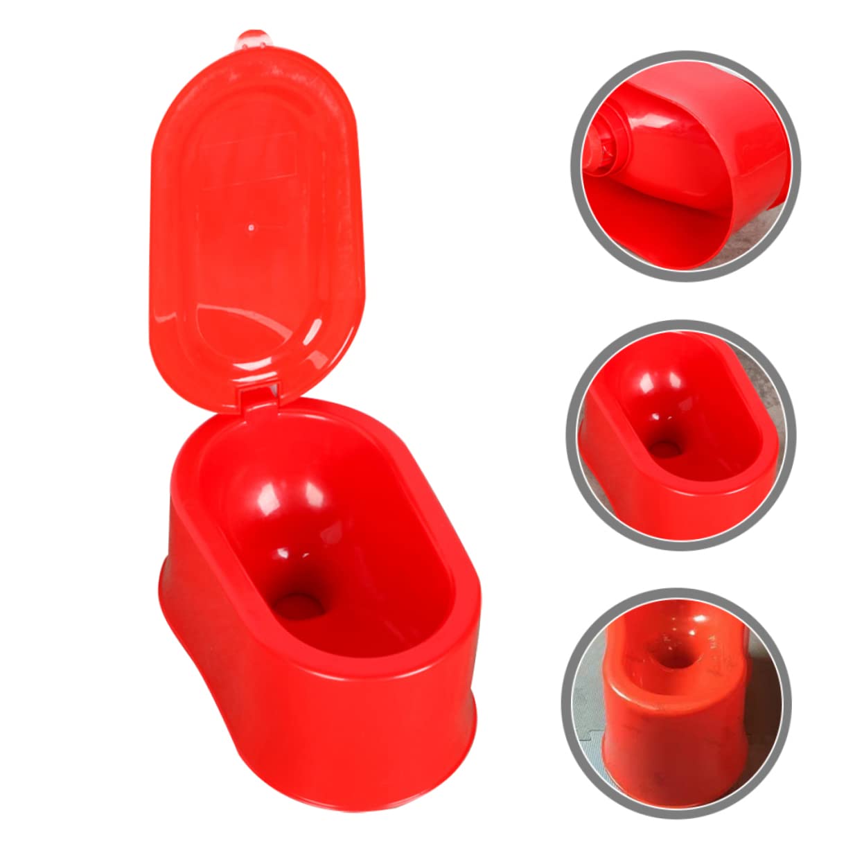 Zerodeko Dicke PVC Tragbare Toilette für Baustellen mit Einfachem Design aus Kunststoff Leicht und Sicher zu Verwenden für Bauarbeiter und Außeneinsatz Zufällige Farbe