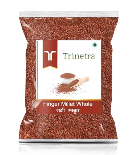 Image of Trinetra Ragi Sabut (Finger Millet Grain) | Calcium-Rich Healthy Millet for Everyday Use | 500 g