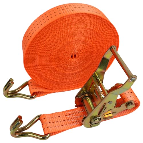 ZhuiKun Sangle à cliquet Sangle d'arrimage avec Crochet tendeur Sangles de Serrage 3000 KG 1-15M (15m)