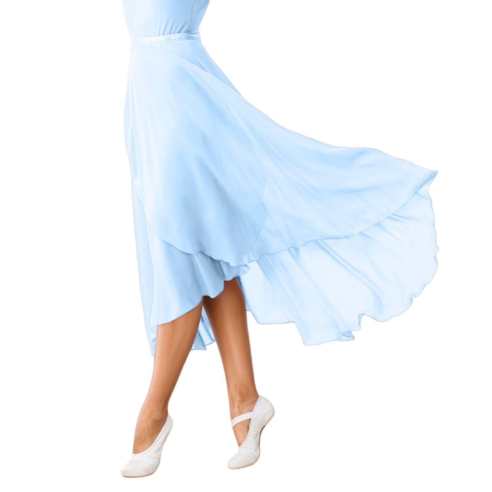 2026 Falda envolvente de ballet para mujer Faldas largas transparentes de baile — view 9