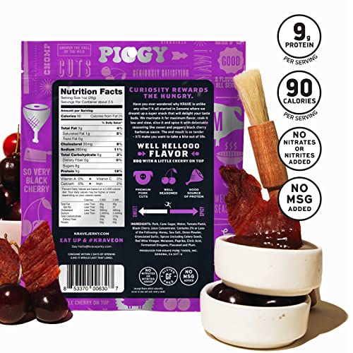 Krave Jerky Gourmet Pork Cuts, Black Cherry Barbeque, 2.7 Ounce (Pack Of 8) #TOP4