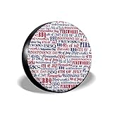 AN DAS AUTOMODELL ANPASSEN: Sie können die geeignete Reifenabdeckung entsprechend der Reifengröße auswählen, die für Jeeps, Anhänger, Wohnmobile, SUVs, LKWs und viele Fahrzeuge verwendet werden kann.