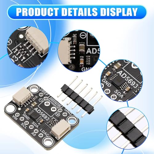 Carte de rupture AD5693R 16 bits lot de 2 modules d'interface compatibles Stemma QT Qwiic - 6