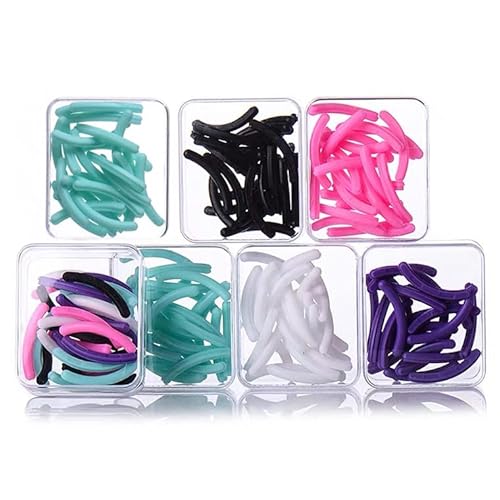 Refil para modelador de cílios Beuchi + 4 pincéis de cílios para rímel, pacote com 24 refis de silic