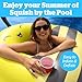 BigMouth x Squishmallows Sunny the Bee Pool Float – 42 Inch Inflatable Lounge with Cupholder – Soft, Durable, Collectible Pool Float for Kids and Adults – Build Your Poolside Squish Squad
