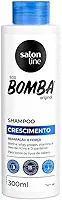 Salon Line, Shampoo, SOS Bomba, Crescimento, Reparação e Força - Todos os Tipos de Cabelos, 300 ml