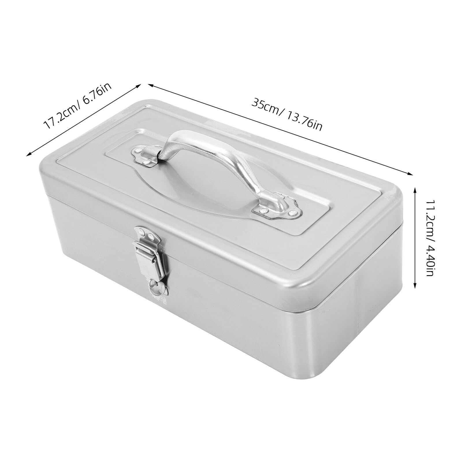 Veemoon Boîte à Outils Acier avec Coffret à Outils Métallique Robuste pour Rangement Atelier Et Transport Portable
