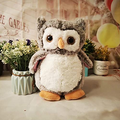 Image of Tickles Heather Owl Soft Stuffed Plush Animal Toy for Girls & Boys Kids Children Birthday Gifts (Color: Grey Size: 25 cm)