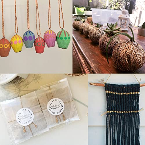 G2PLUS 100M Decorative Metallic String, 1.5mm Rose Gold Twine String - Image 4