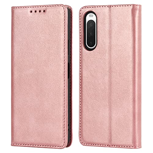 Cavor Coque Compatible avec Sony Xperia 10 IV,Flip Portefeuille Étui en Cuir,[3 Porte Cartes][Magnétique][Fonction Support],Clapet Housse Etui Compatible...