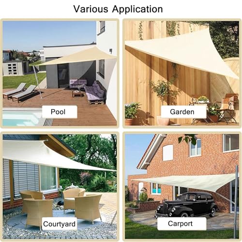 Voile d'ombrage triangulaire résistant pour éliminer la chaleur sur le balcon