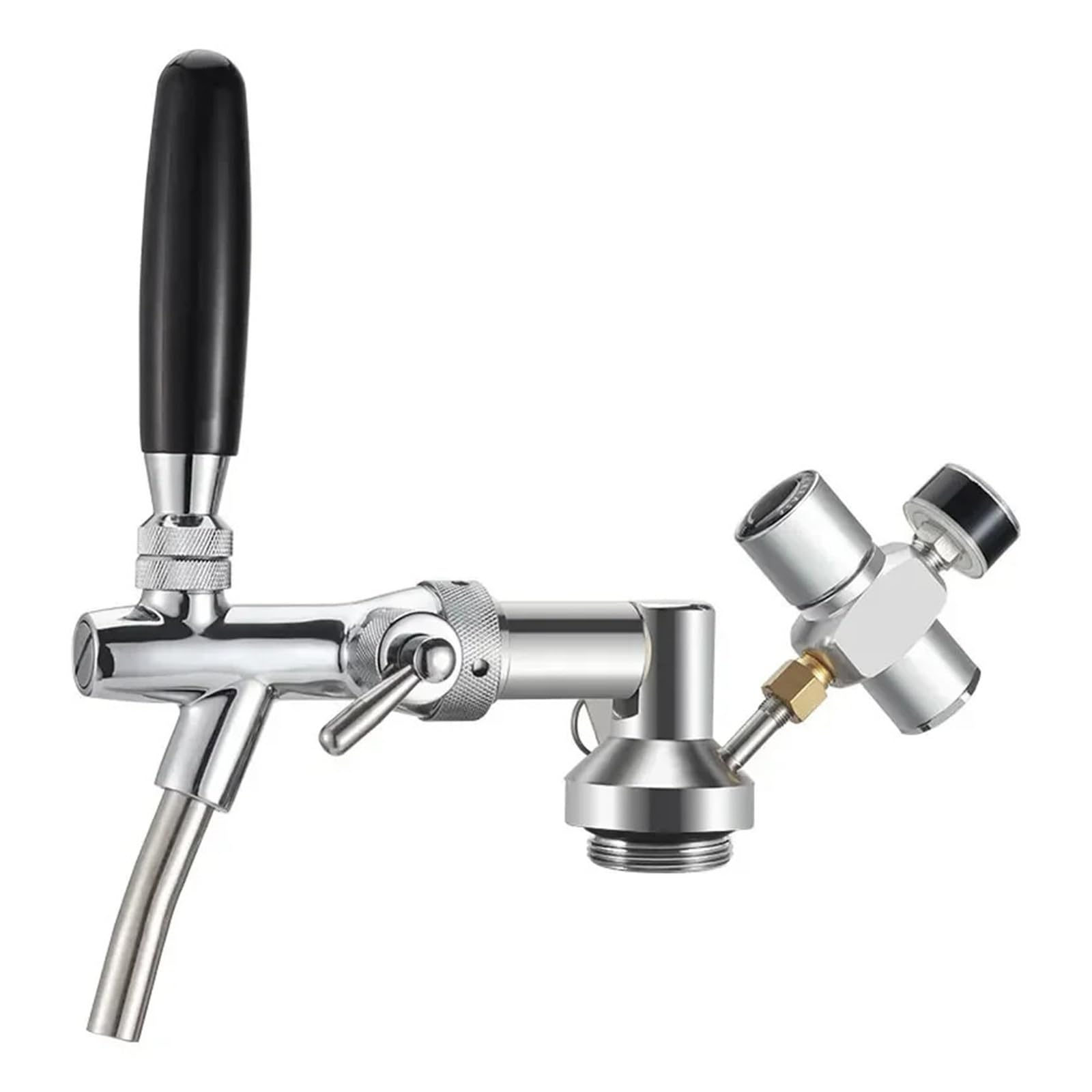 Kit de mini barril para elaboración casera de cerveza (barril de cerveza de 5 l, grifo ajustable, cargador de CO2 de 60 psi y lanza para barril de cerveza), desodorante para cerveza, accesorios par