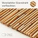 Praknu Schilf Balkon Sichtschutz Holz - FSC® Zertifiziertes, Natürliches Schilf - Einsetzbar Im Innen- Und Außenbereich - Sichtschutz für Garten, Balkon - 100 x 300cm - Zaun Sichtschutz aus Bambus