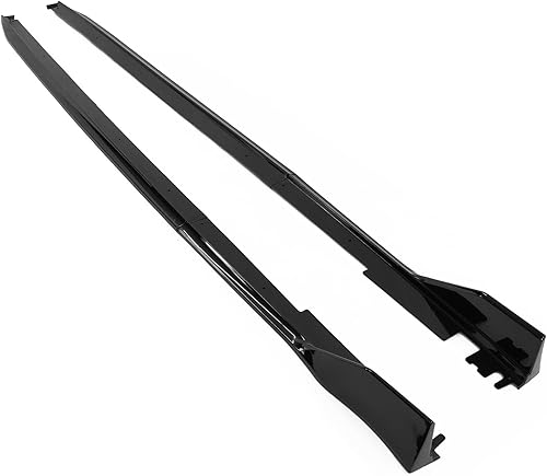 IKON MOTORSPRTS - Faldas laterales compatibles con Honda Civic Sedán de 4 puertas 2022-2024, polipropileno PP negro brillante tipo R, labio divisor disponible en Yaxa Peru