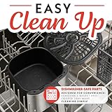 Gourmia Digital Air Fryer – 7 QT, FryForce 360° Technology, 10 Presets, Guided Cooking Prompts, Auto Shut-Off, Dishwasher Safe Basket, 1500W, black/Stainless Steel