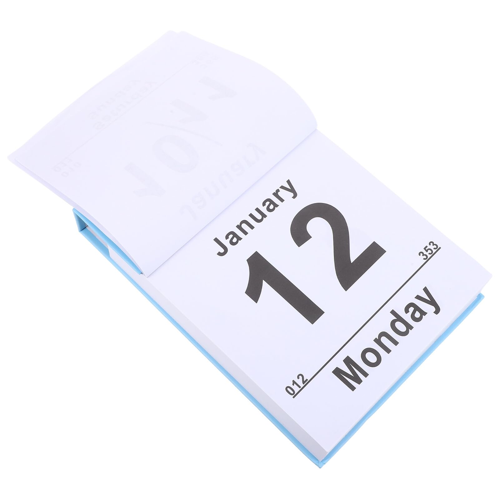 PRETYZOOM Calendario Diario Desprendible 2026 Azul Calendario Vertical para Colgar Organizador de Pared Letras Grandes y Fechas Claras Adecuado para Hogar Oficina y Personas Mayores