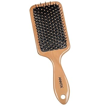 Ankita Flat Hair Brush|Paddle Brush with Strong and Flexible soft Bristles|For Grooming, Straightening, Smoothing, Detangling Hair, Ideal for Men & Women (144 M) - image, photos