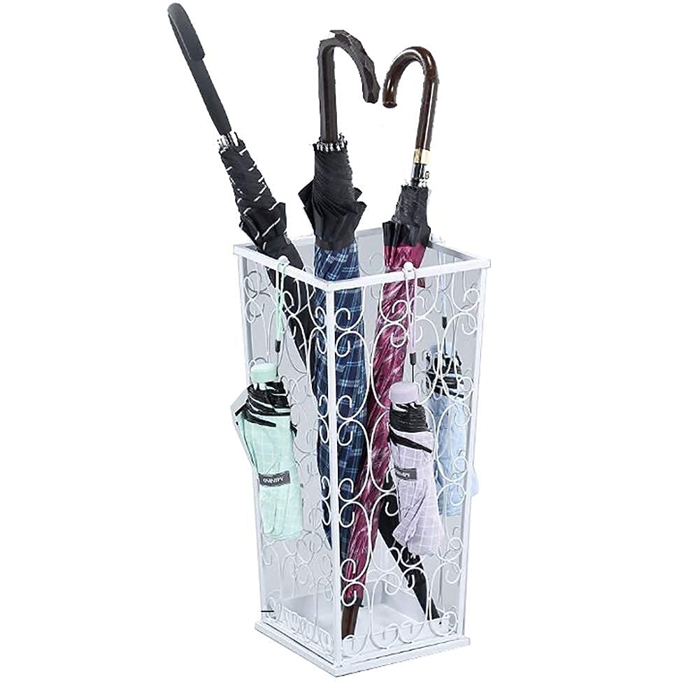 Porte-parapluie en métal au design moderne et finitions haut de gamme pour hall