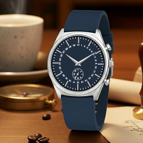 Image of styledose Men's Watch Analog Quartz with Chronograph & Silicone Strap -Casual & Formal Wrist Watch for Men