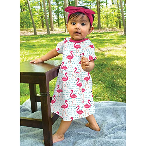 Image of Hudson Baby Girl's Cotton Dresses