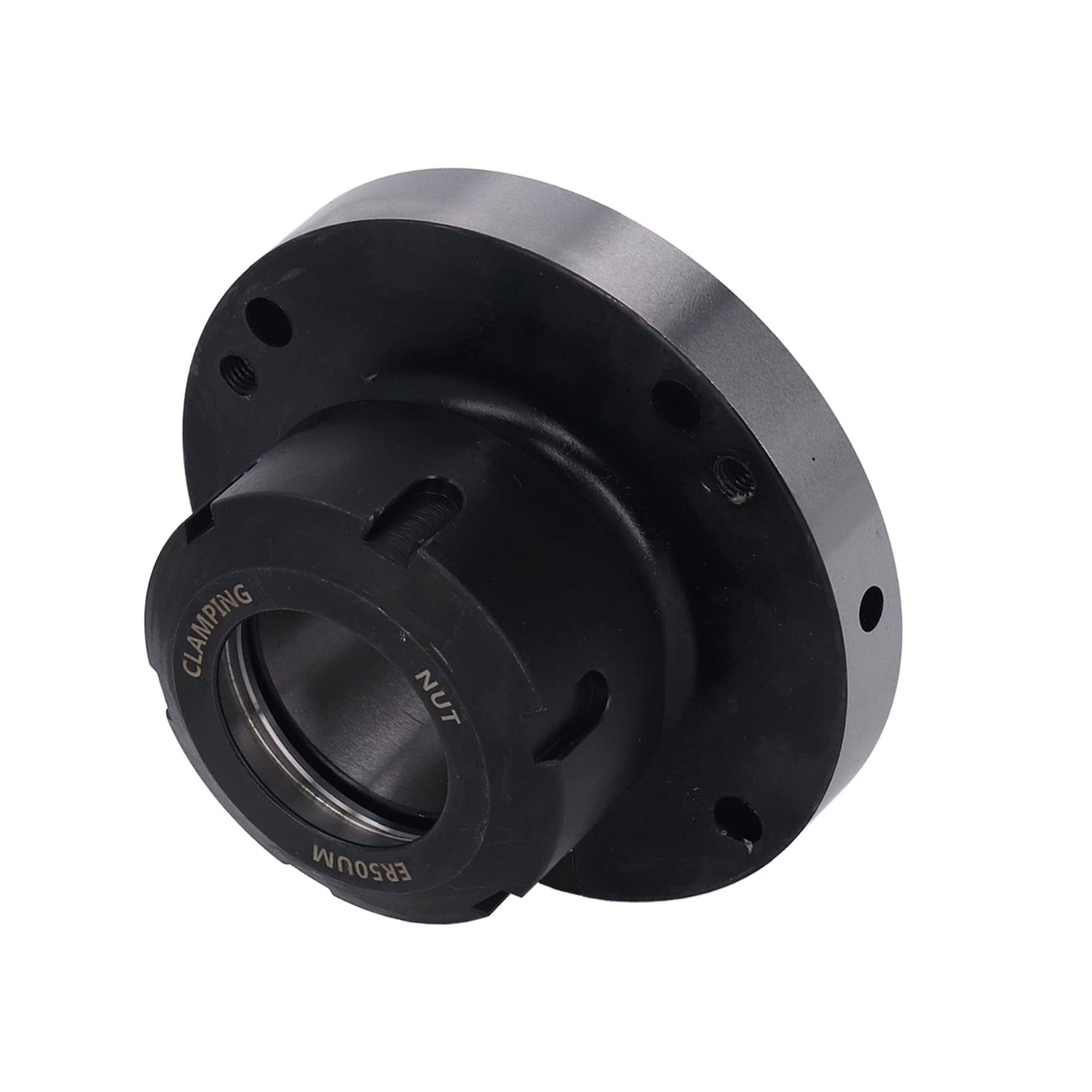 Cryfokt Mandrino Portapinza ER50 da 125 Mm Utensile Portapinza per Tornio in Acciaio Al Carbonio a 7 Fori Ad Alta Precisione per Fresatura CNC, Installazione Rapida per Officina Macchinista
