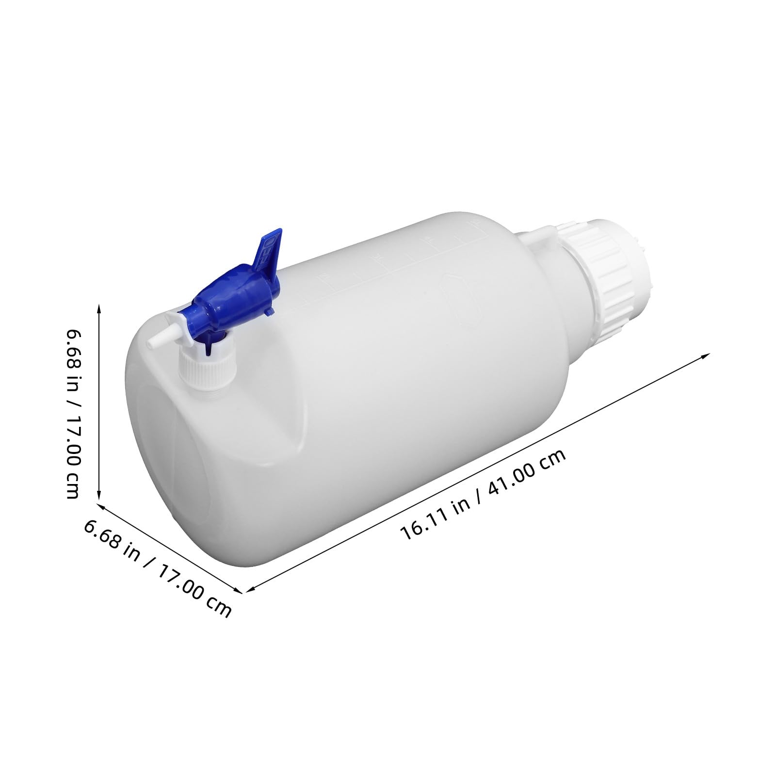 SOLUSTRE Dispenser Acqua Bianco per Scuola con Rubinetto, Contenitore Grande in Pe Compatto e Ben Rifinito, Resistente alla Rottura per Acqua Potabile Sicura