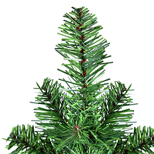 Goplus 2 Ft Christmas Tree Tabletop Artificial Pvc Green Spruce Tree In Burlap Base #TOP4